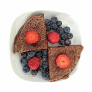 Rebellicious - Vegan Chocolate crepes with dark chocolate spread and berries 1