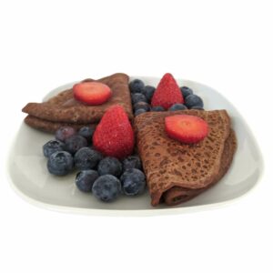 Rebellicious - Vegan Chocolate crepes with dark chocolate spread and berries