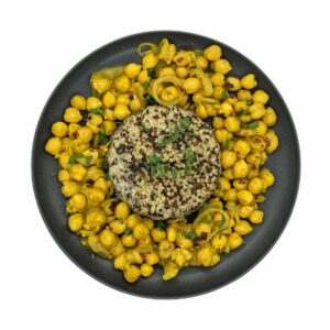 Rebellicious - curried chickpeas with quinoa